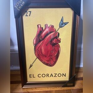 Loteria art - El Corazon/Heart
